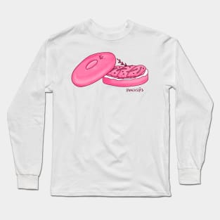 Salmon Bagel in PINK Long Sleeve T-Shirt